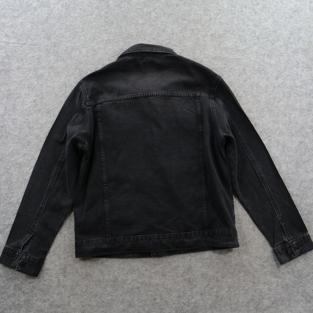 Uncle Ralph Denim Jacket Womens Large Black Rhinestones Jean Cross Pattern - Picture 2 of 11
